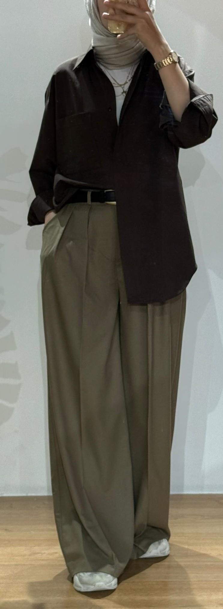 CAMEL PALAZZO PANTOLON