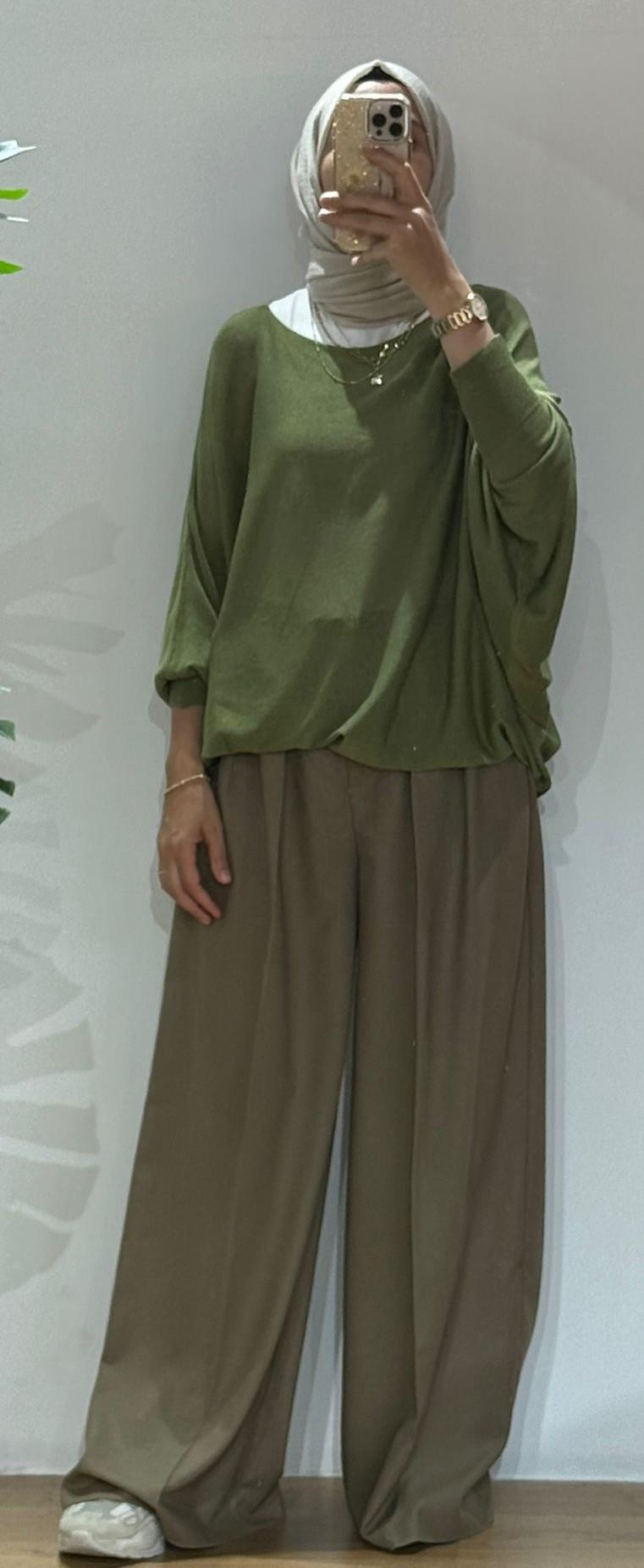 CAMEL PALAZZO PANTOLON