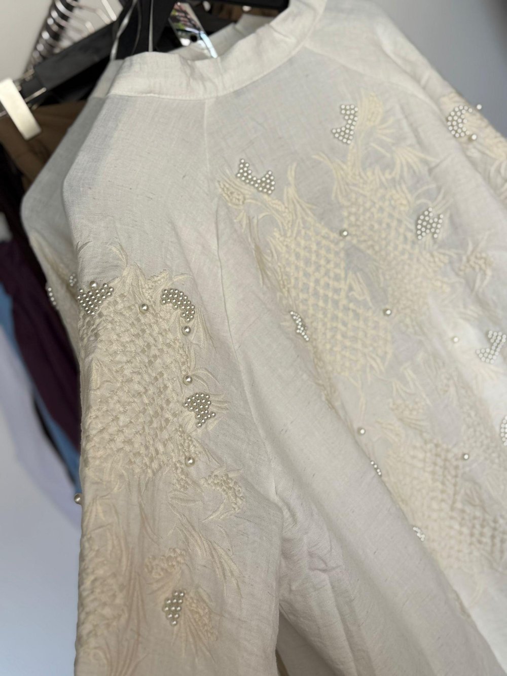 İNCİ NAKIŞ DETAYLI KİMONO