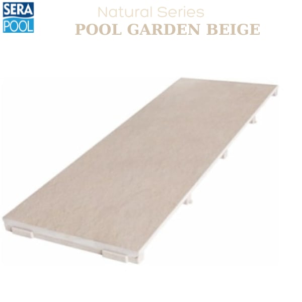 Porselen Hidden Izgara 25x65 cm - Pool Garden BeigePorselen IzgaraSerapoolPGBGHM