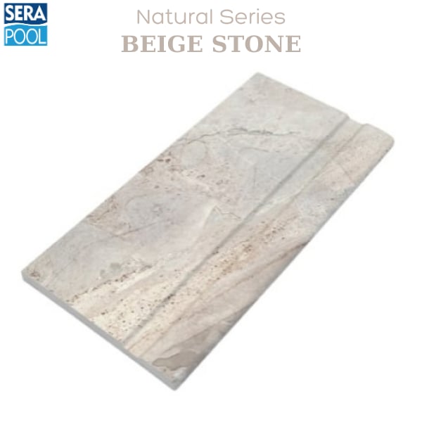 Porselen Tutamak 25x50 cm - Beige StonePorselen TutamakSerapoolBSH