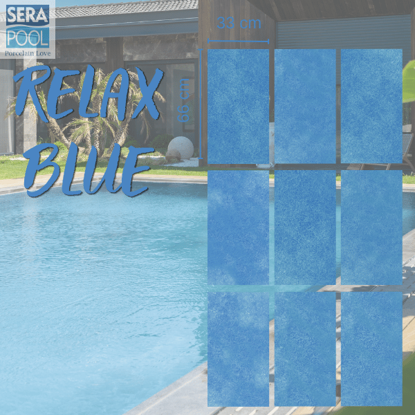 Serapool  Relax Blue Porselen Havuz KarolarıPorselen Havuz İçi KarolarSerapoolRB3366