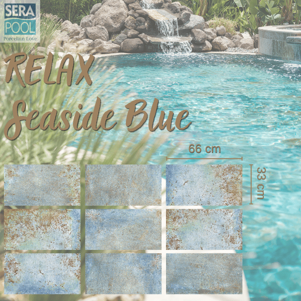 Serapool  Seaside Blue Porselen Havuz KarolarıPorselen Havuz İçi KarolarSerapoolRSSB3366