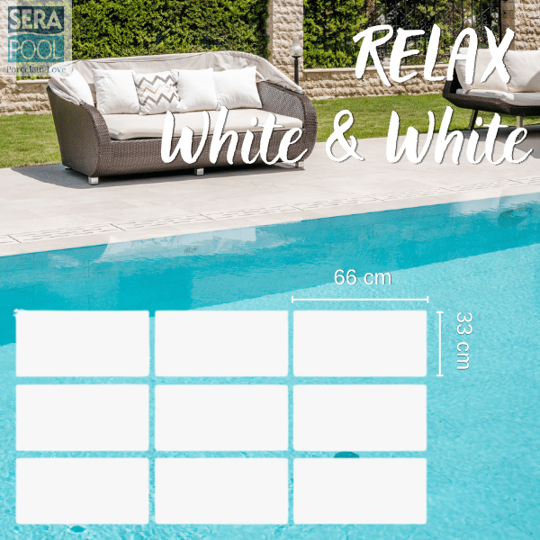 Serapool  White And White Porselen Havuz KarolarıPorselen Havuz İçi KarolarSerapoolRWW3366