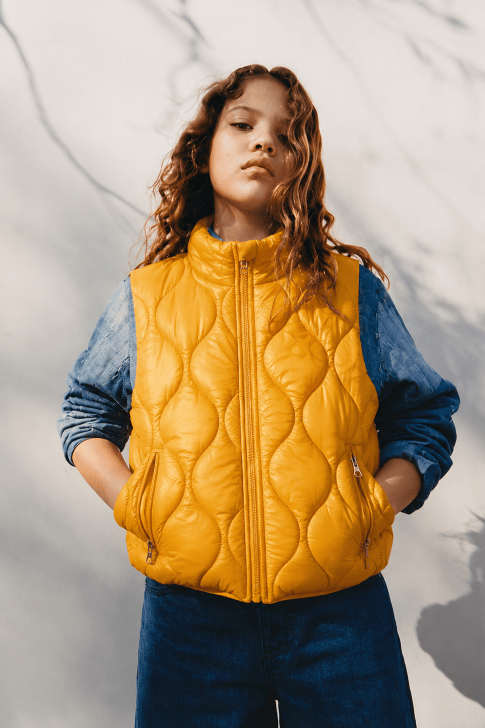 Girls Quilted Puffer Vest Ages 6–16 – 423506