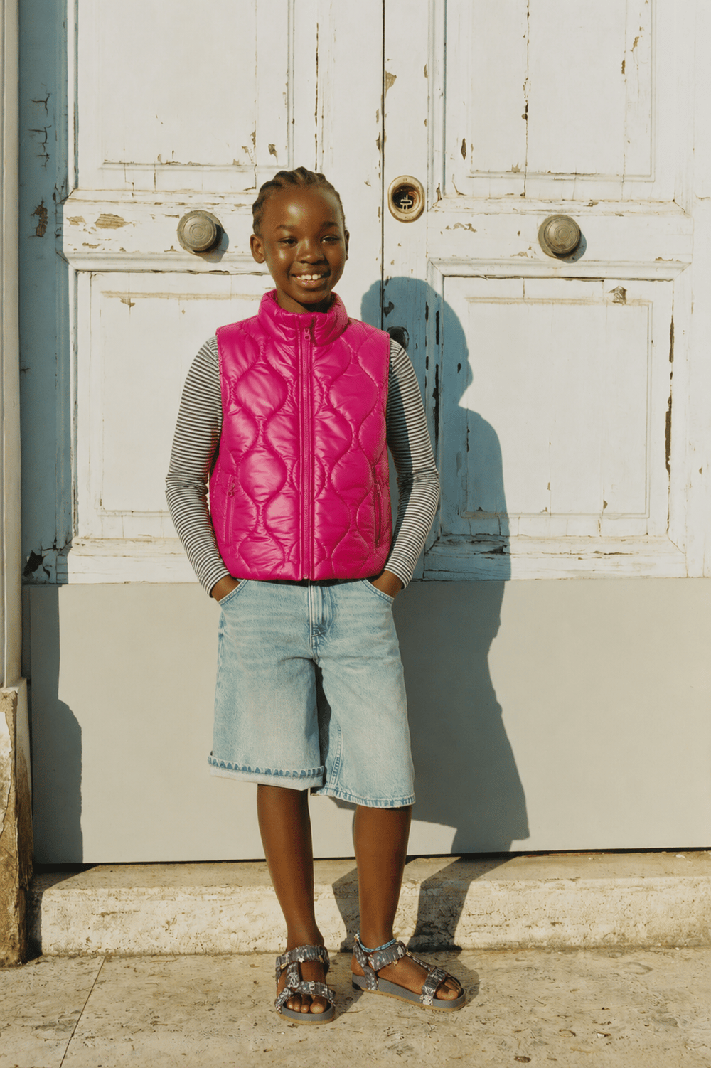 Girls Quilted Puffer Vest Ages 6–16 – 423506