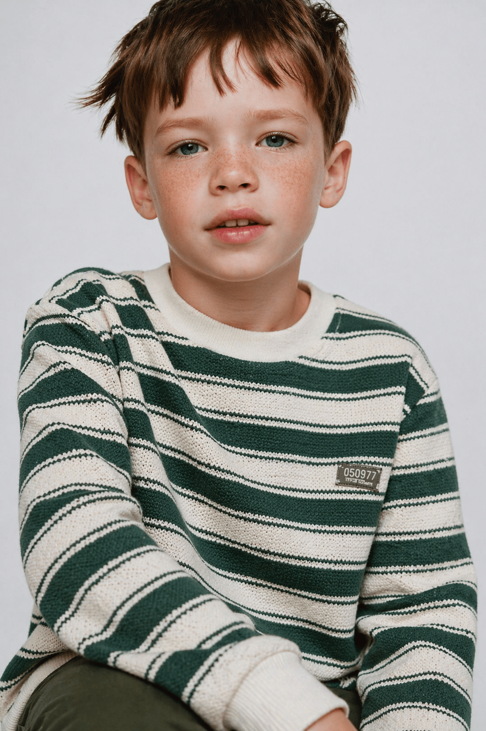 325323Erkek Çocuk Geniş Çizgili Sweatshirt 9-14 Yaş -325323