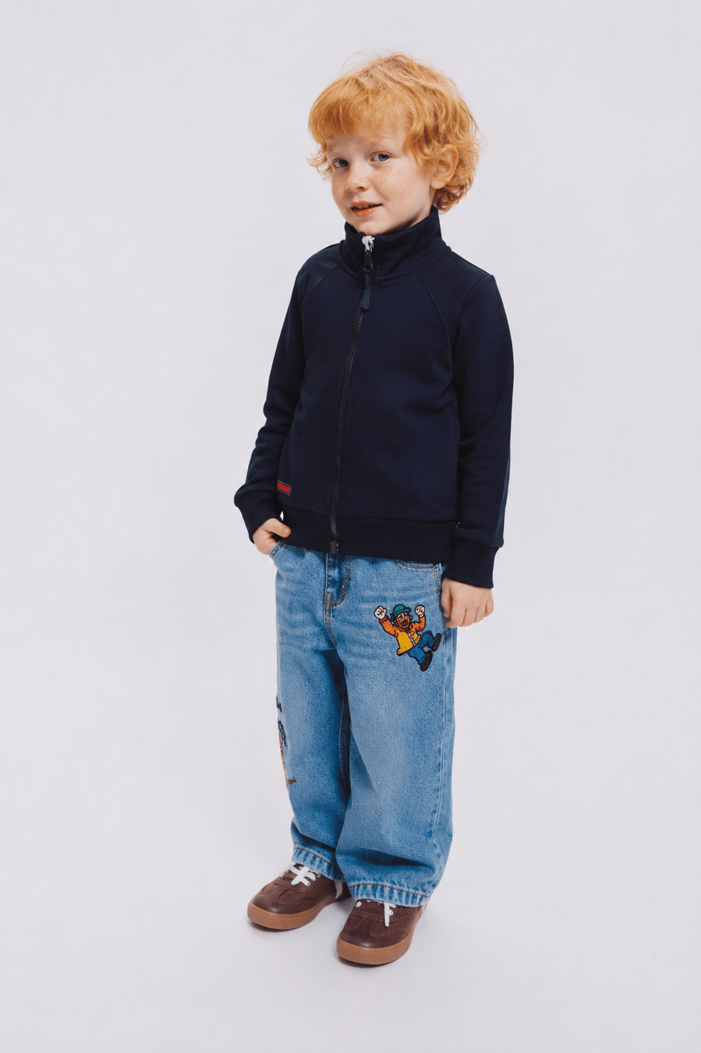 Boys Zippered Cardigan Ages 6–16 – 323313