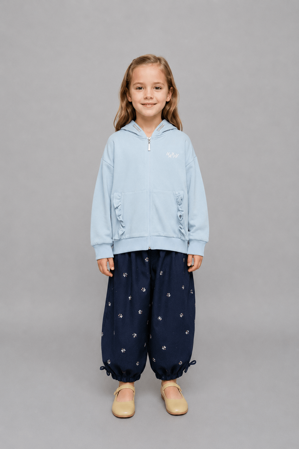 Girls Hooded ZipUp Sweatshirt Ages 1–5 – 422301