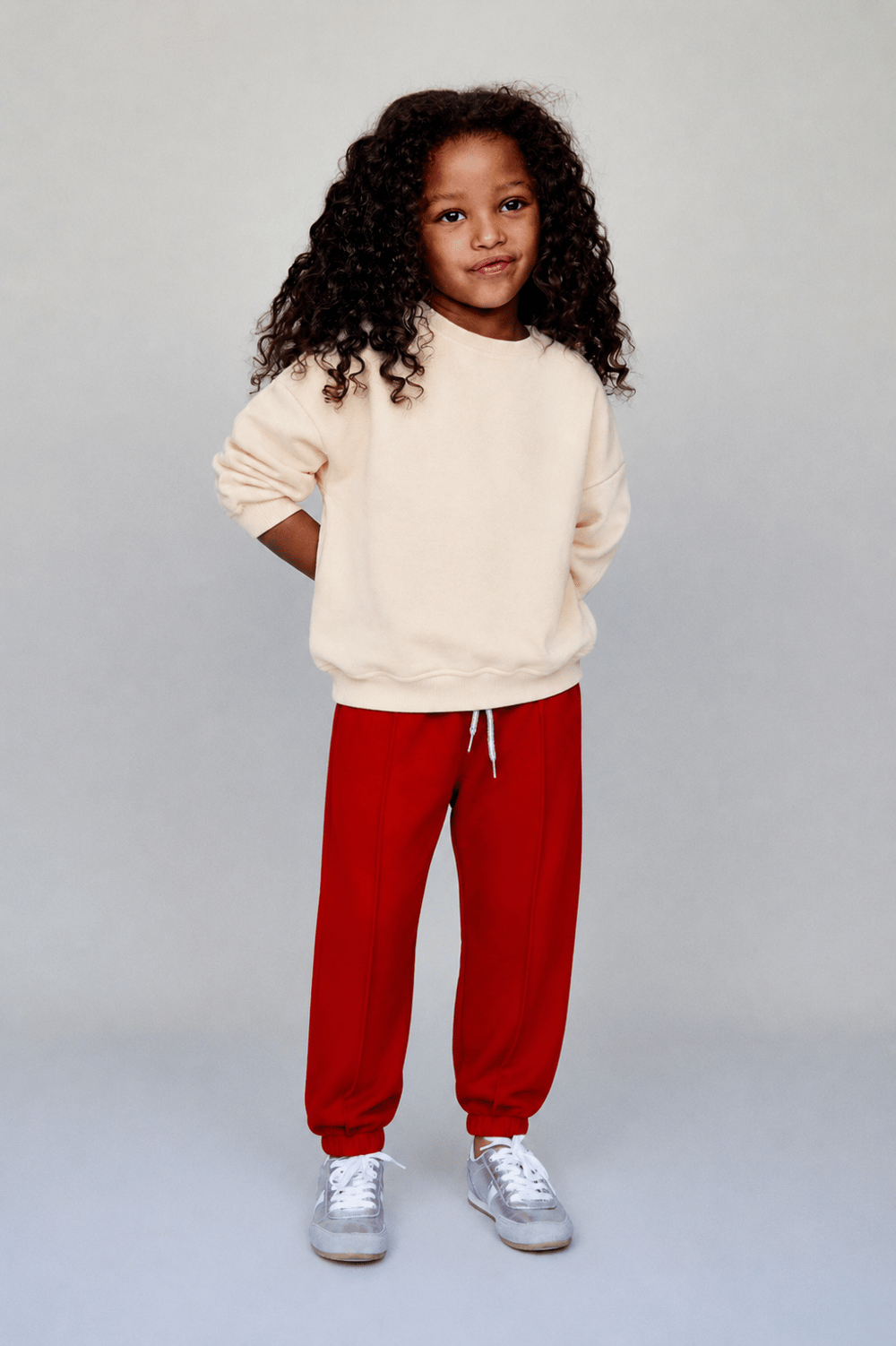 Girls Jogger Sweatpants with Elastic Cuffs Ages 1–5 – 423206