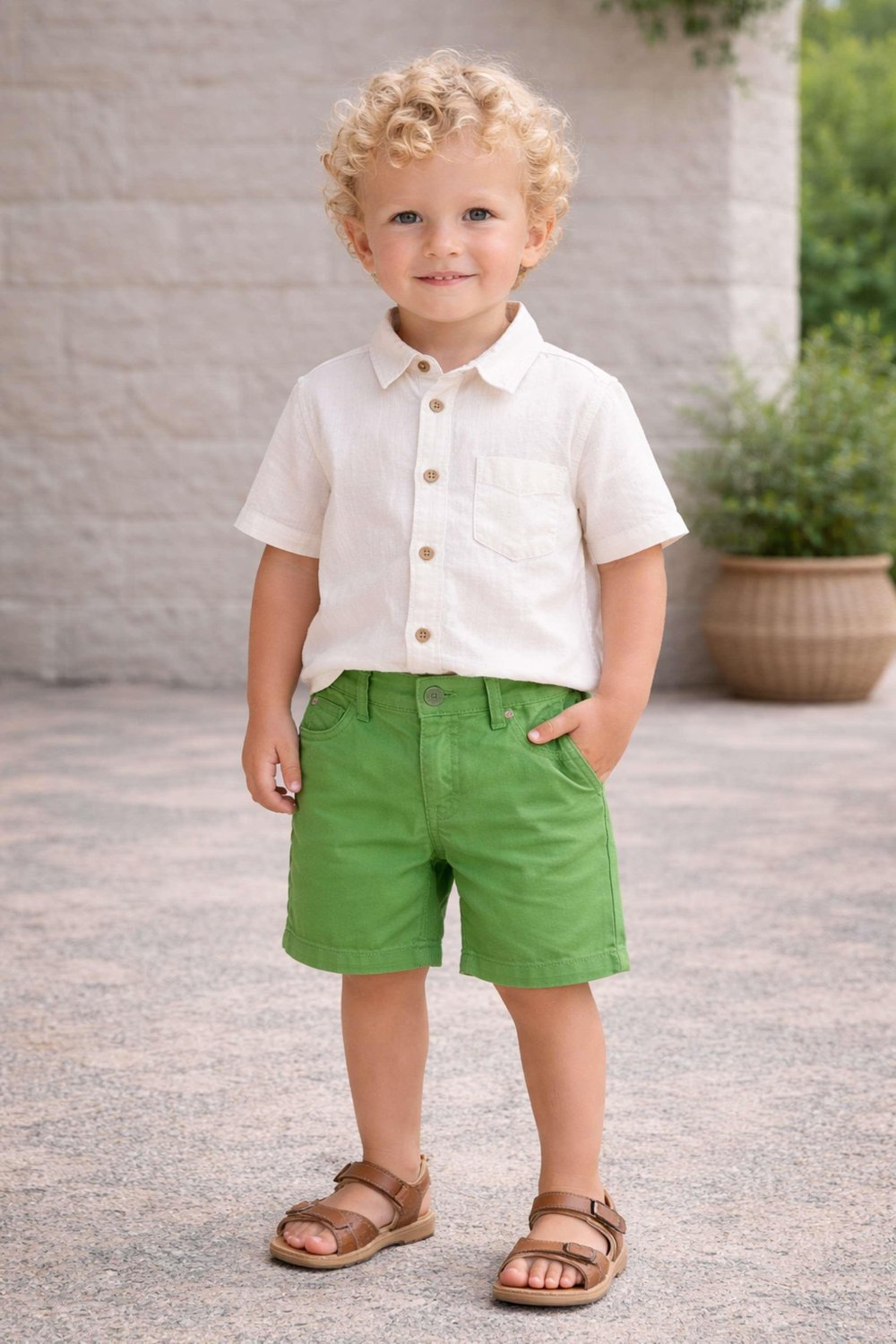 Erkek Çocuk Gabardin Şort 1-5 Yaş