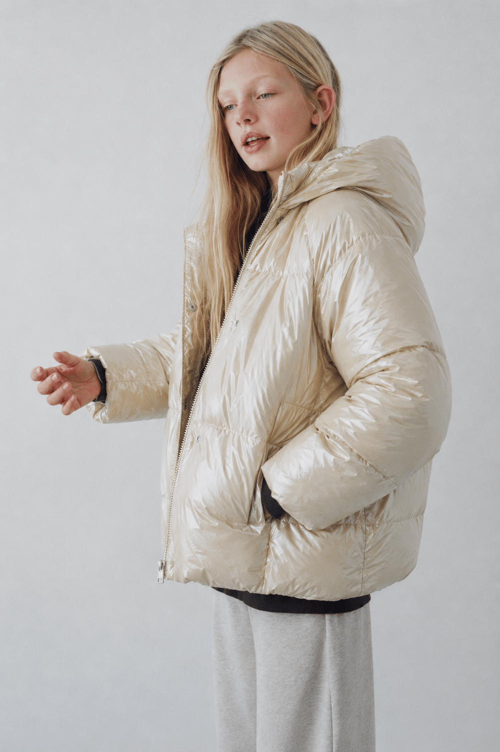 Girls Hooded Puffer Jacket Ages 6–16 – 423504