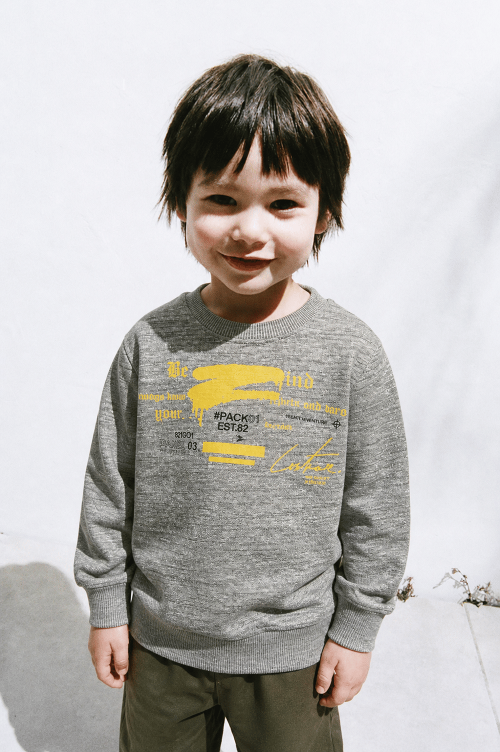 325356Erkek Çocuk 3 İplik Baskılı Sweatshirt 3-8 Yaş-325356