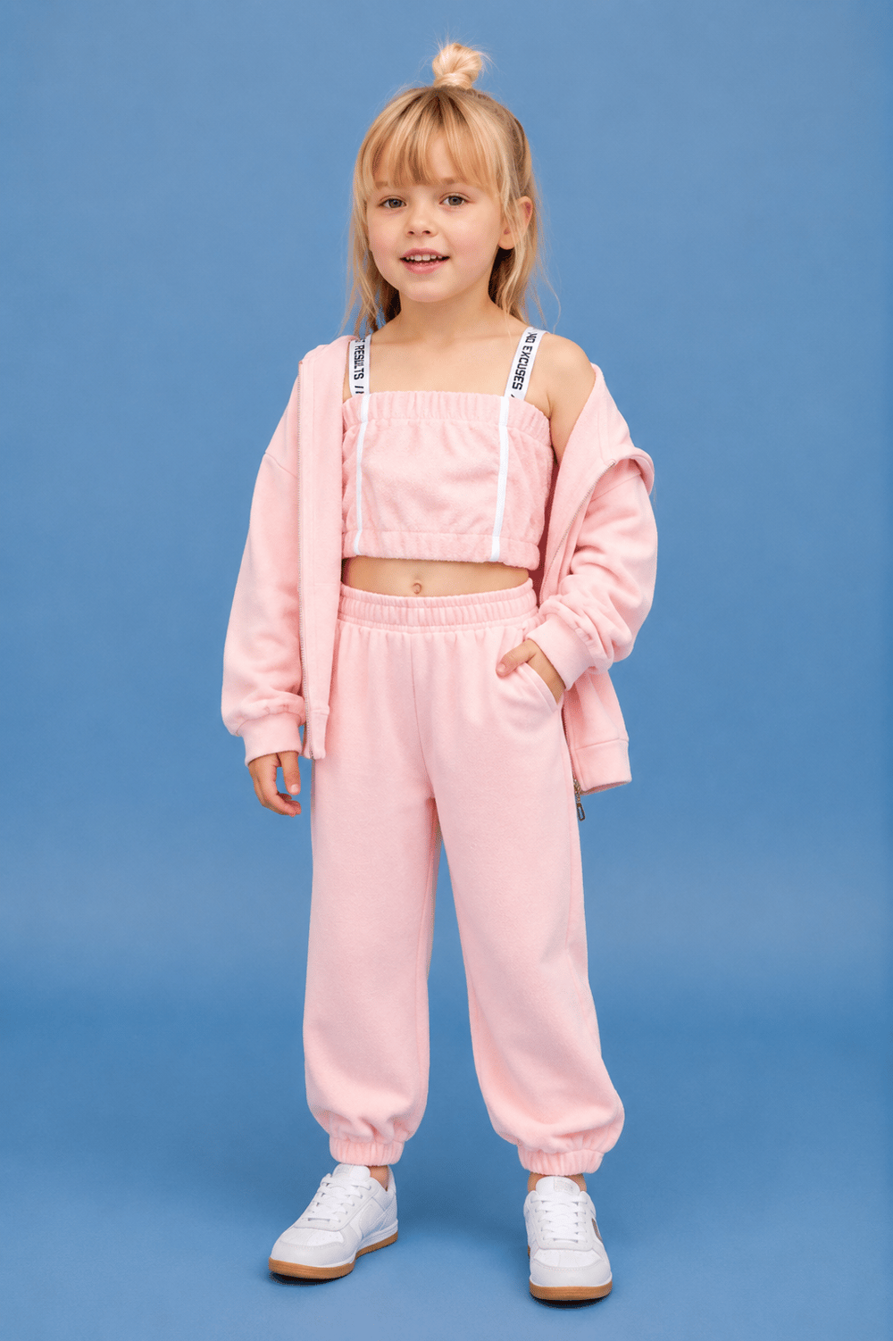 Girls Terry Crop Top Ages 6–16 – 222325