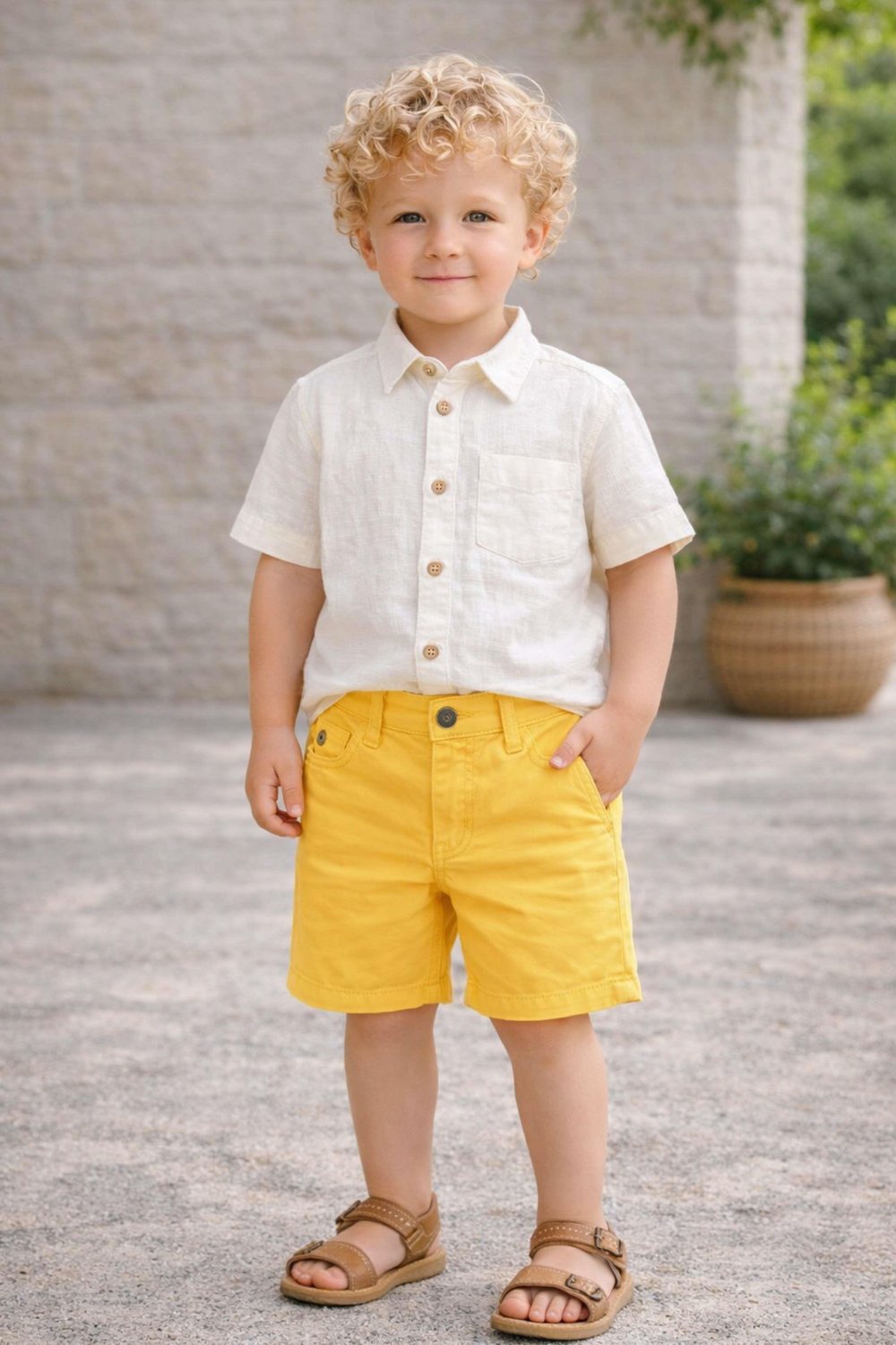 Erkek Çocuk Gabardin Şort 1-5 Yaş