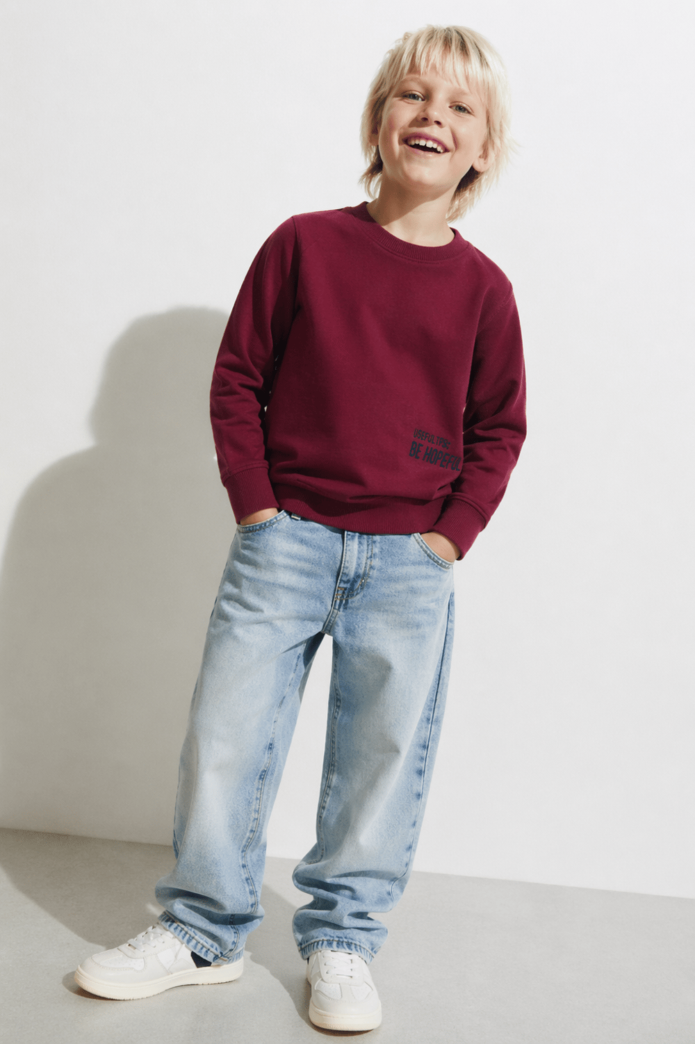 325306Erkek Çocuk Selanik Hopeful Nakışlı Sweatshirt 3-8 Yaş -325306