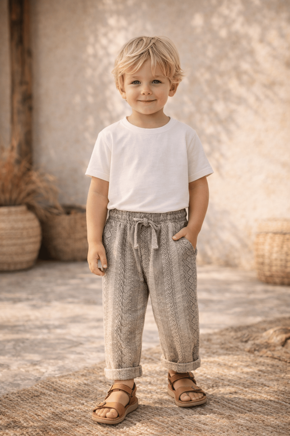 Boys Striped Flannel Pants Ages 6–16 – 125203
