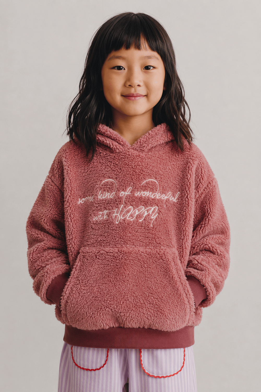 Girls Hooded Plush Sweatshirt Ages 1–5 – 423306