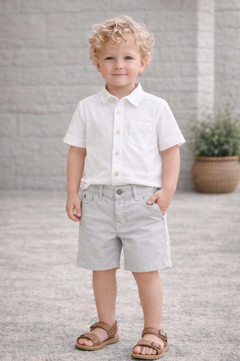 Erkek Çocuk Gabardin Şort 6-16 Yaş