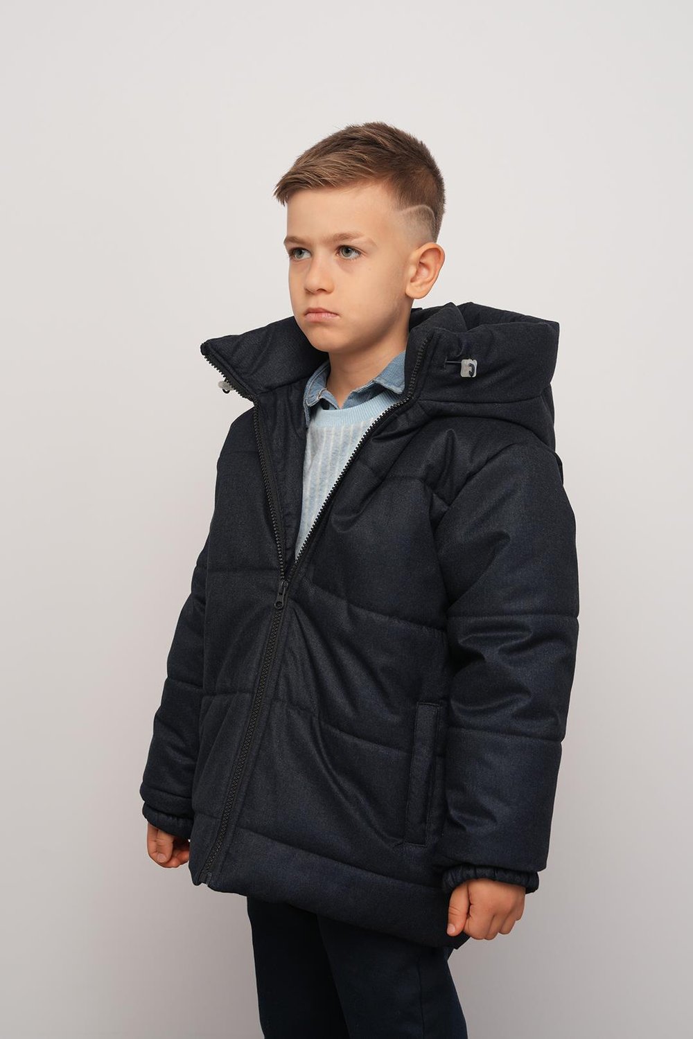 Erkek Çocuk Kapşonlu Mont 3-8 Yaş -325516