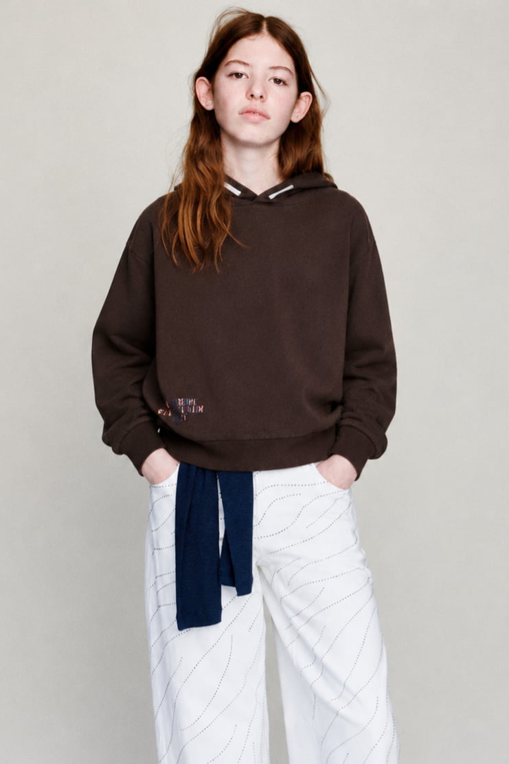 Kız Çocuk Kapşonlu Sweatshirt 6-16 Yaş - 422300