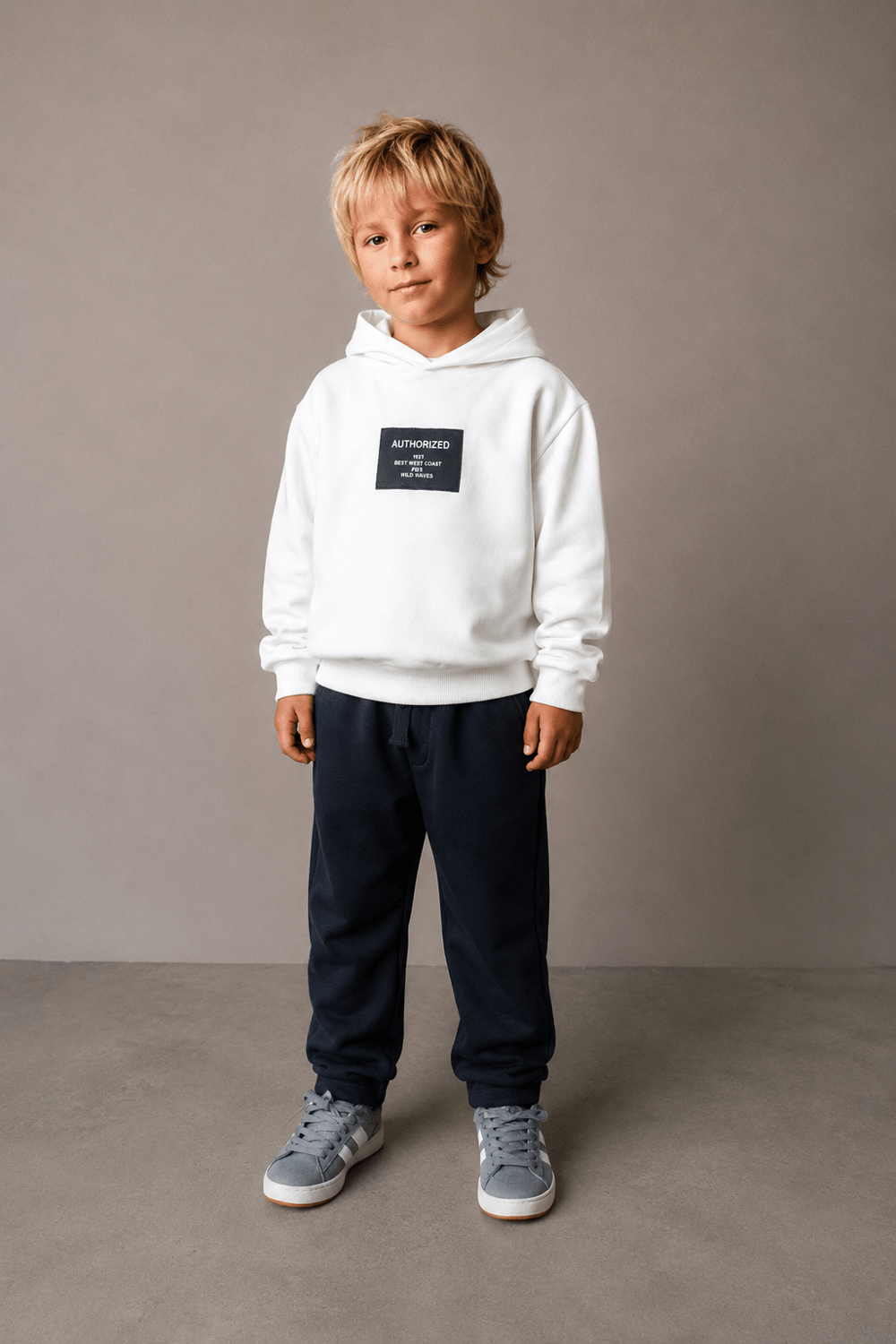Boys 3-Ply Cotton Hooded Tracksuit Set 3-8 Years 325612