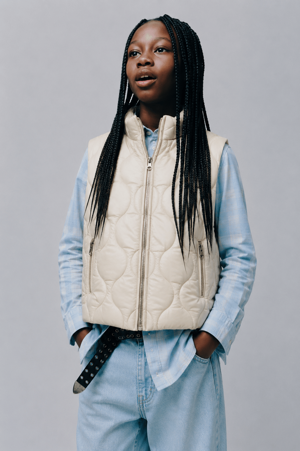 Girls Quilted Puffer Vest Ages 1–5 – 423505