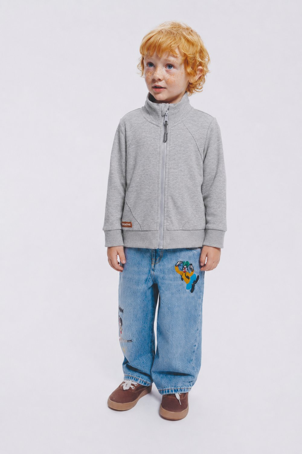 Boys Zippered Cardigan Ages 6–16 – 323313