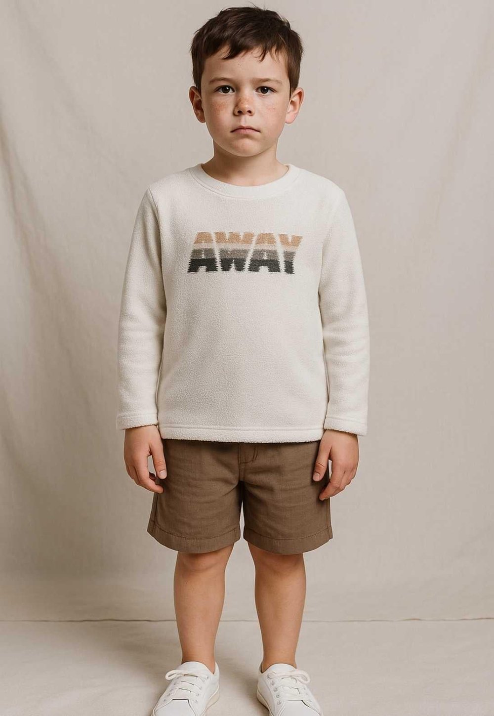 Erkek Çocuk Away Yazı Desenli Uzun Kollu Sweatshirt 9-14 Yaş 126319