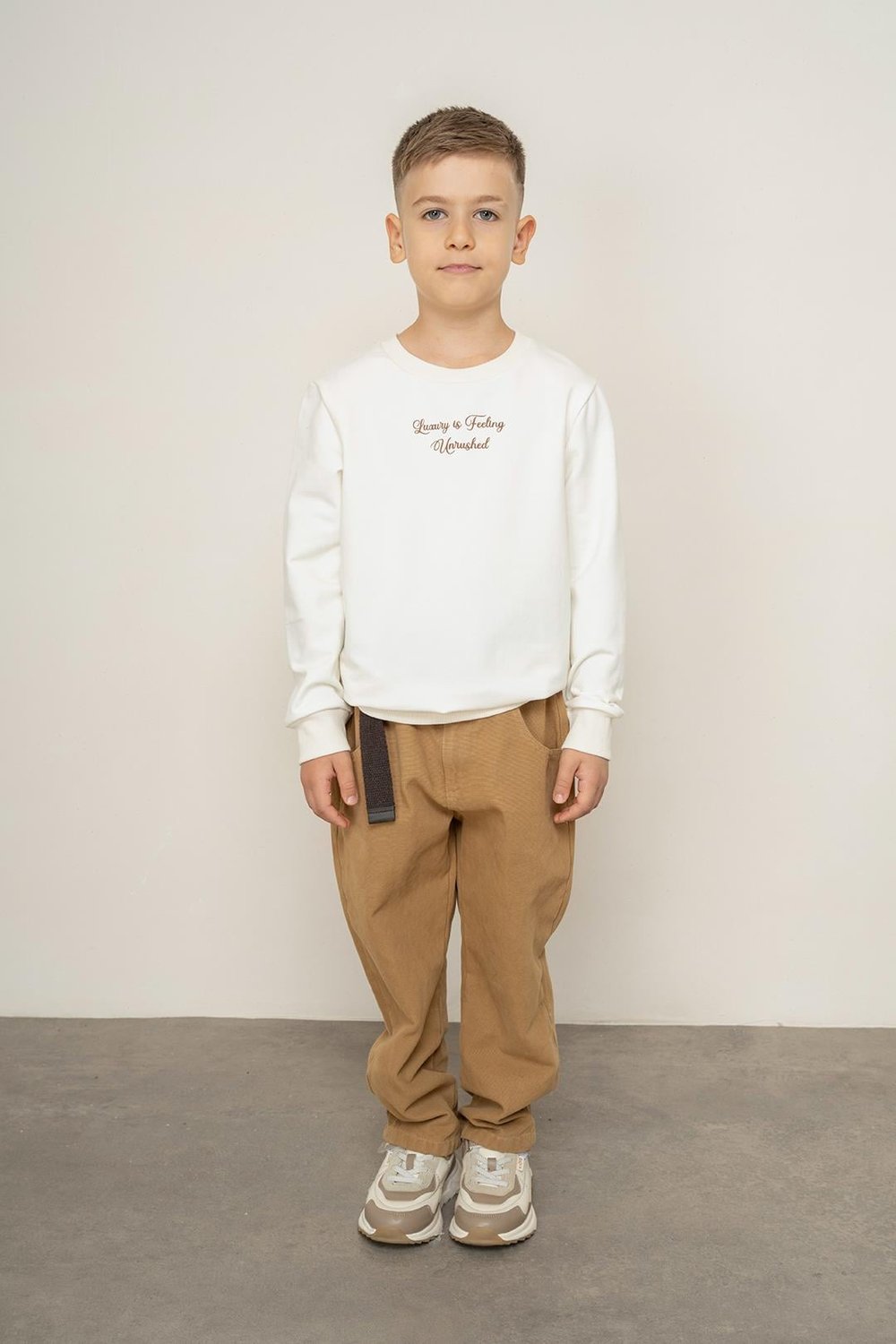 Boy Canvas Belted Trousers 9-14 Years -325217