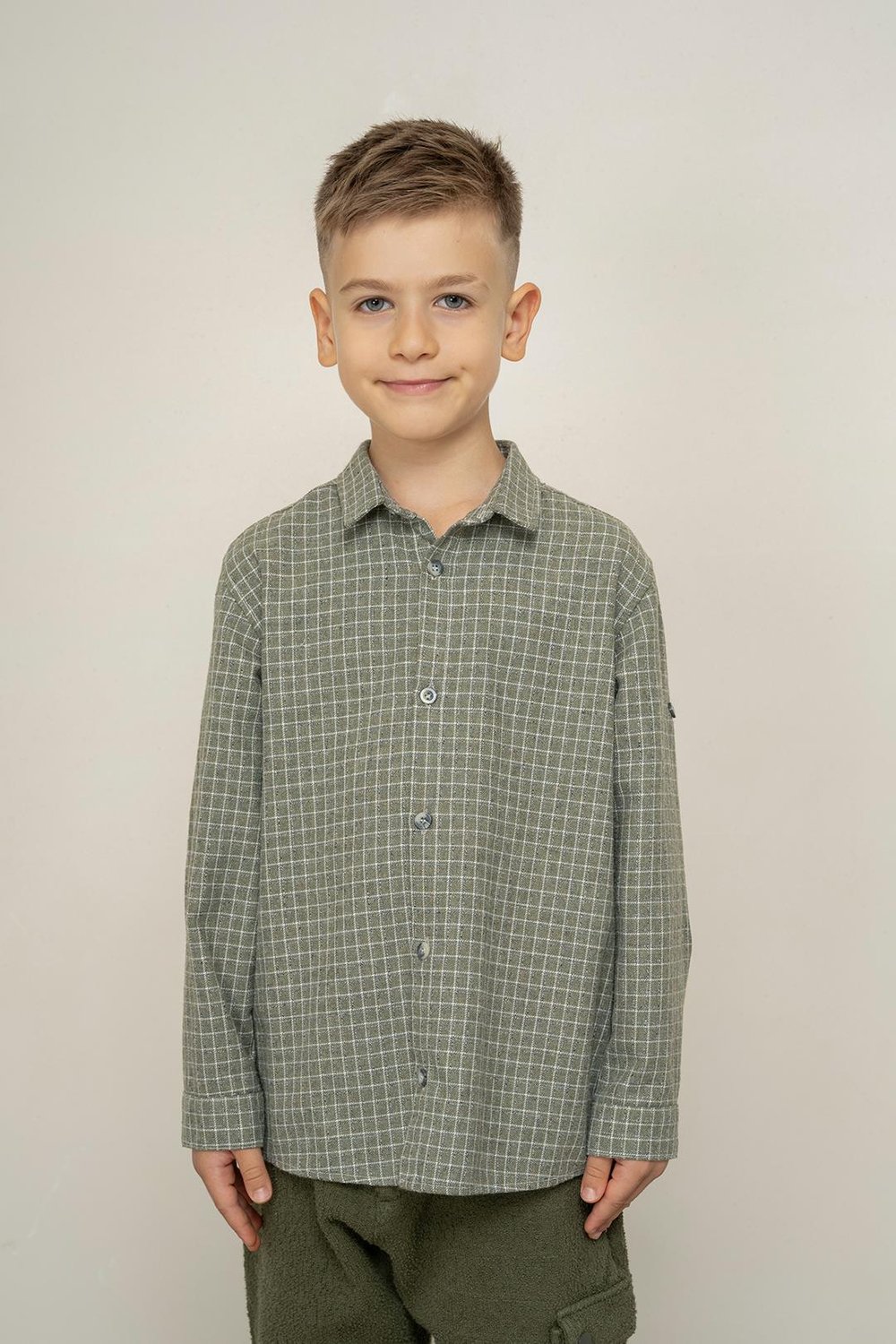 Boy Plaid Flannel Shirt 3-8 Years -325119