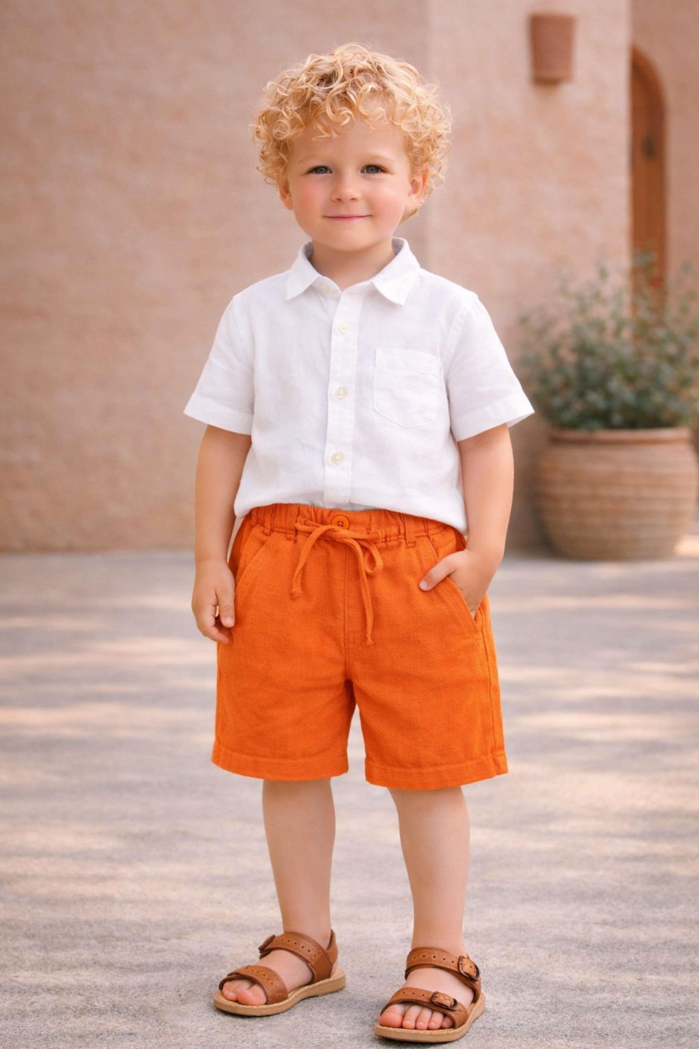 Boys Linen Shorts Ages 1–5 – 123222