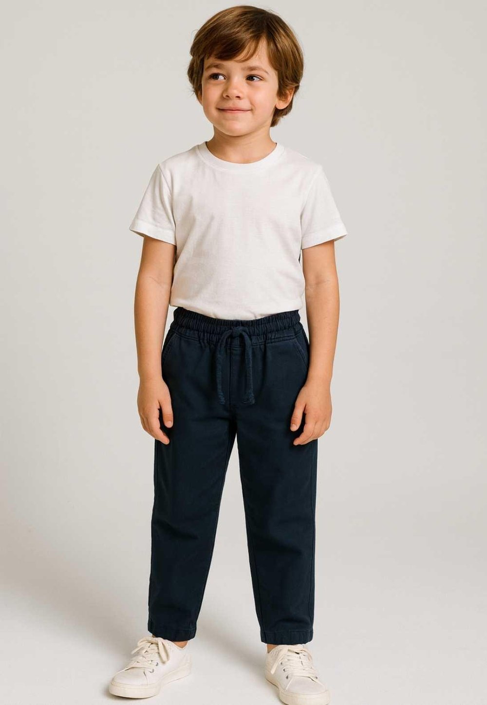 Erkek Çocuk Tencel Lastikli Bel Pantolon 9-14 Yaş 126237