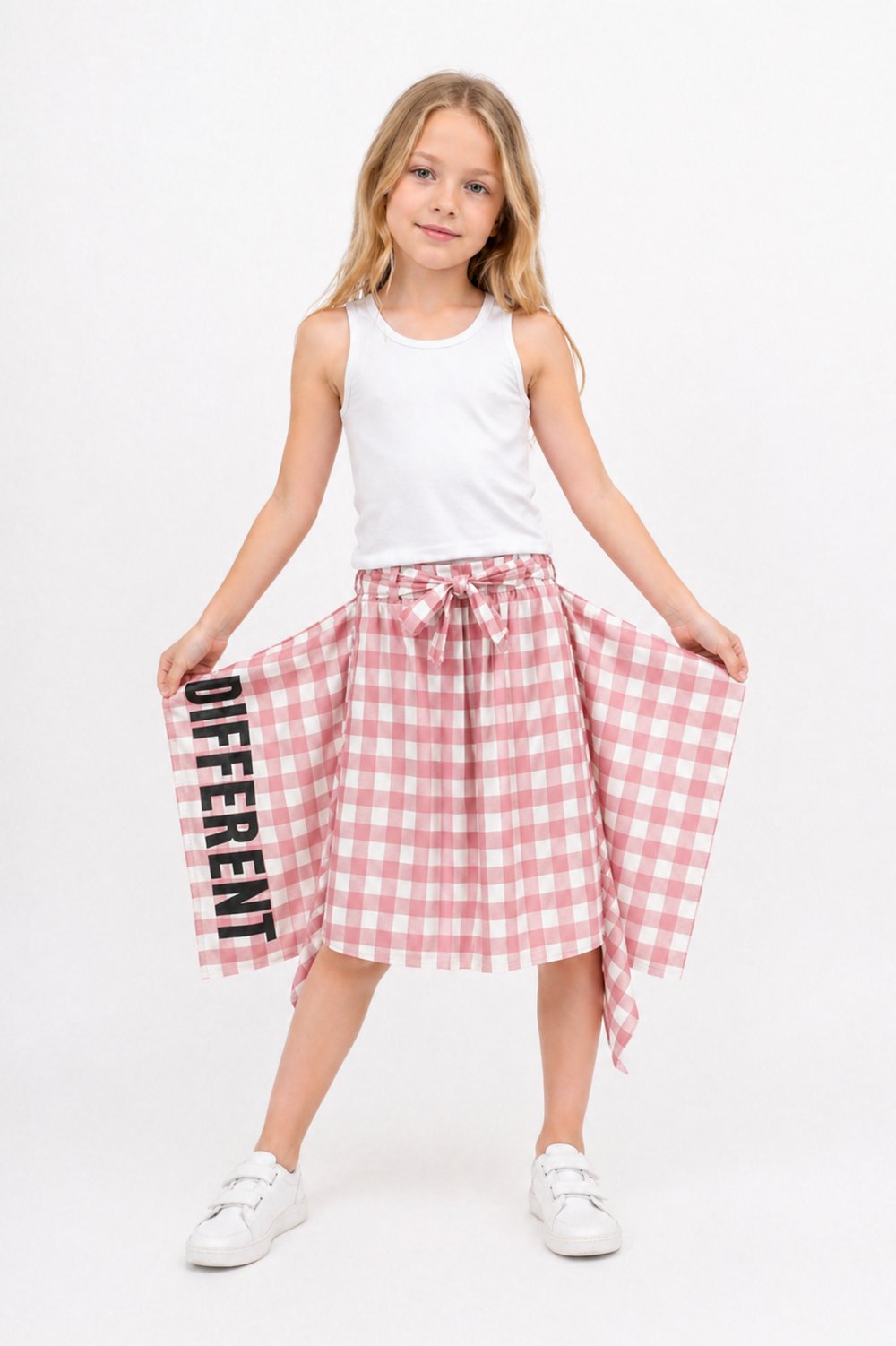 Girls Asymmetric Hem Skirt Ages 1–5 – 222845
