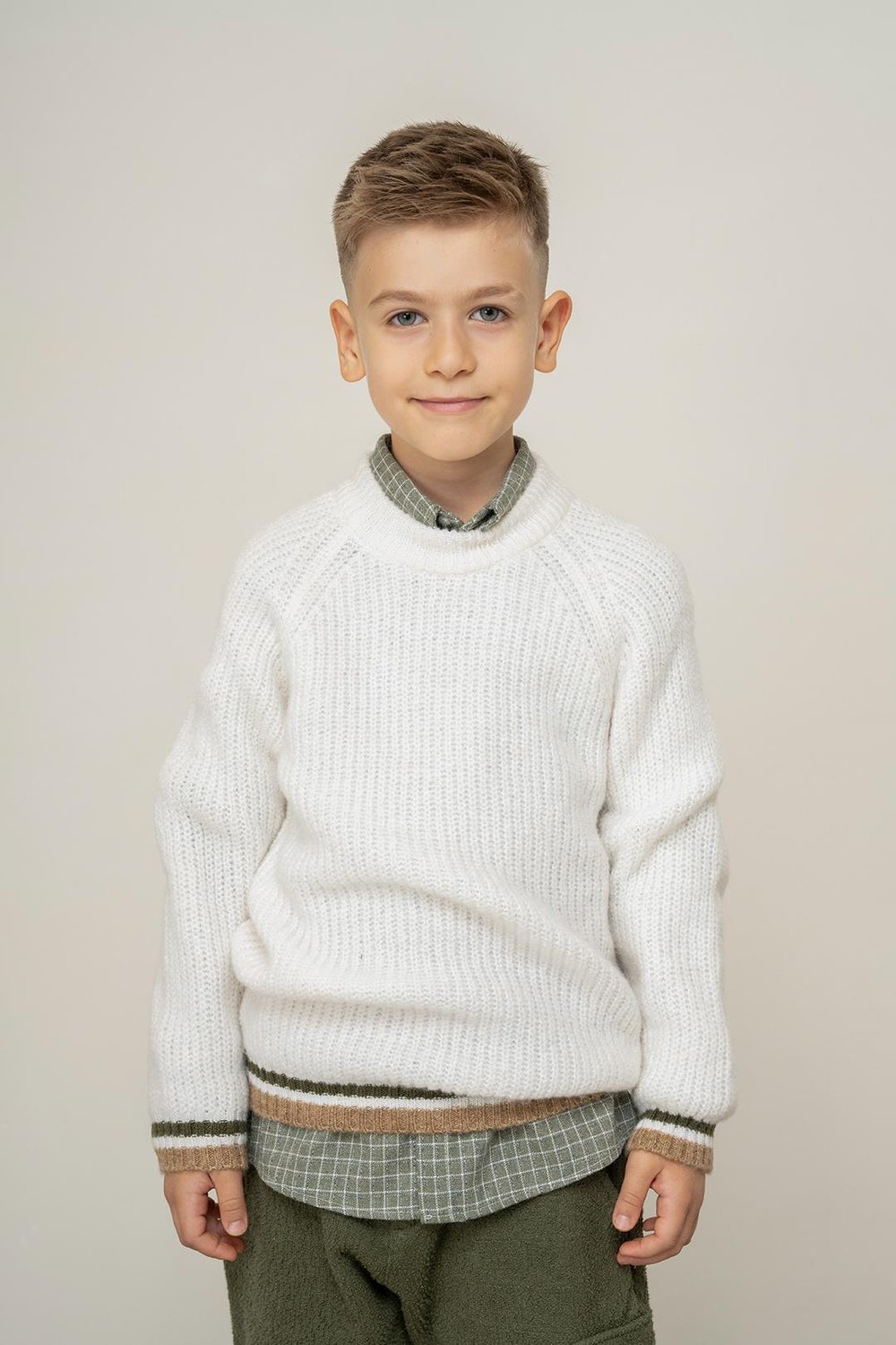 Boys 2-Thread Striped Knit T-Shirt 3-8 Years - 325400
