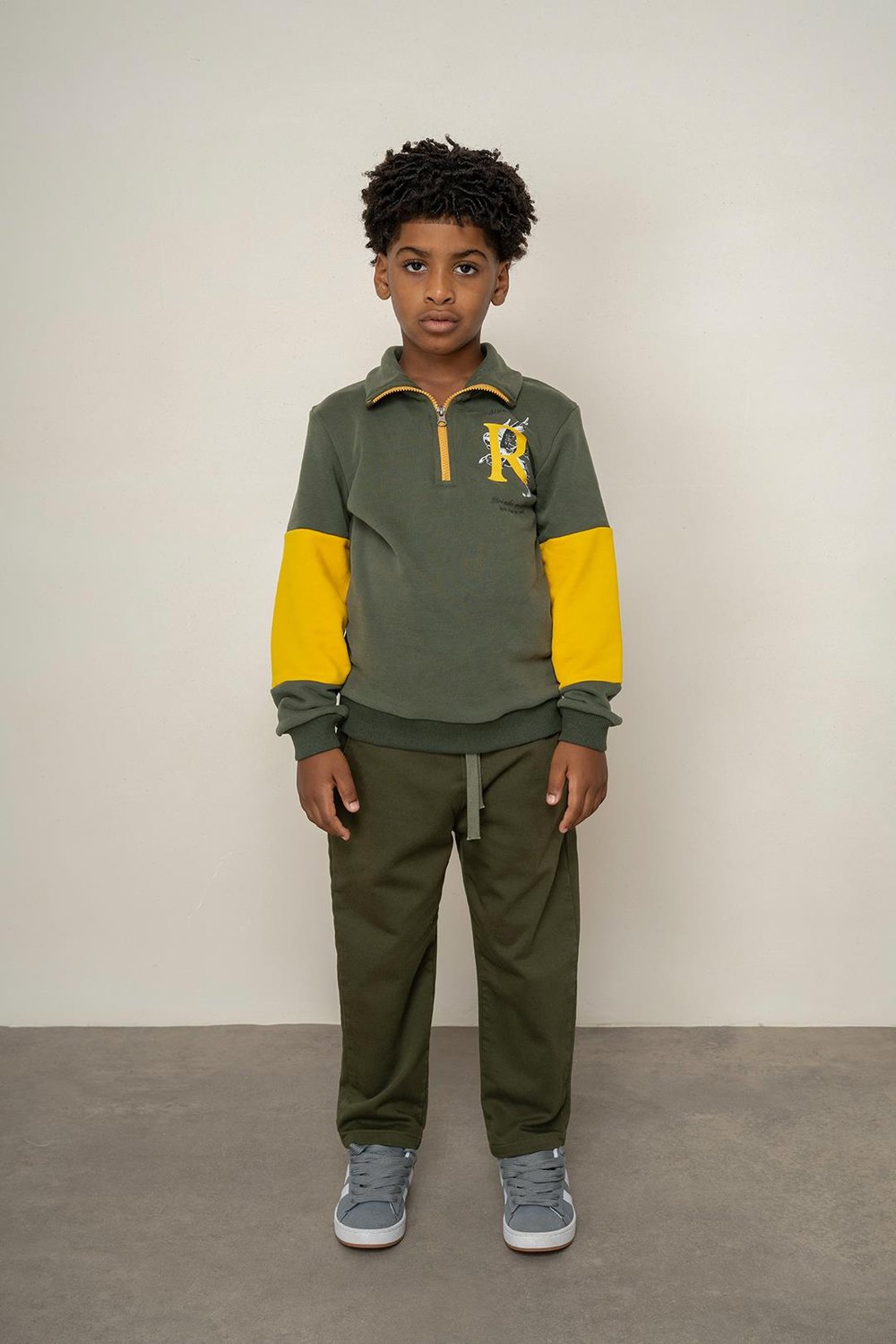 Boy Gabardine Knitted Elastic Trousers 9-14 Years -325211