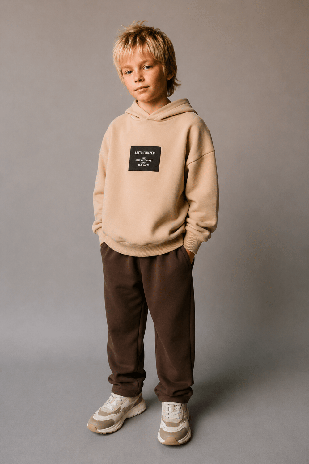 Boys 3-Ply Cotton Hooded Tracksuit Set 3-8 Years 325612