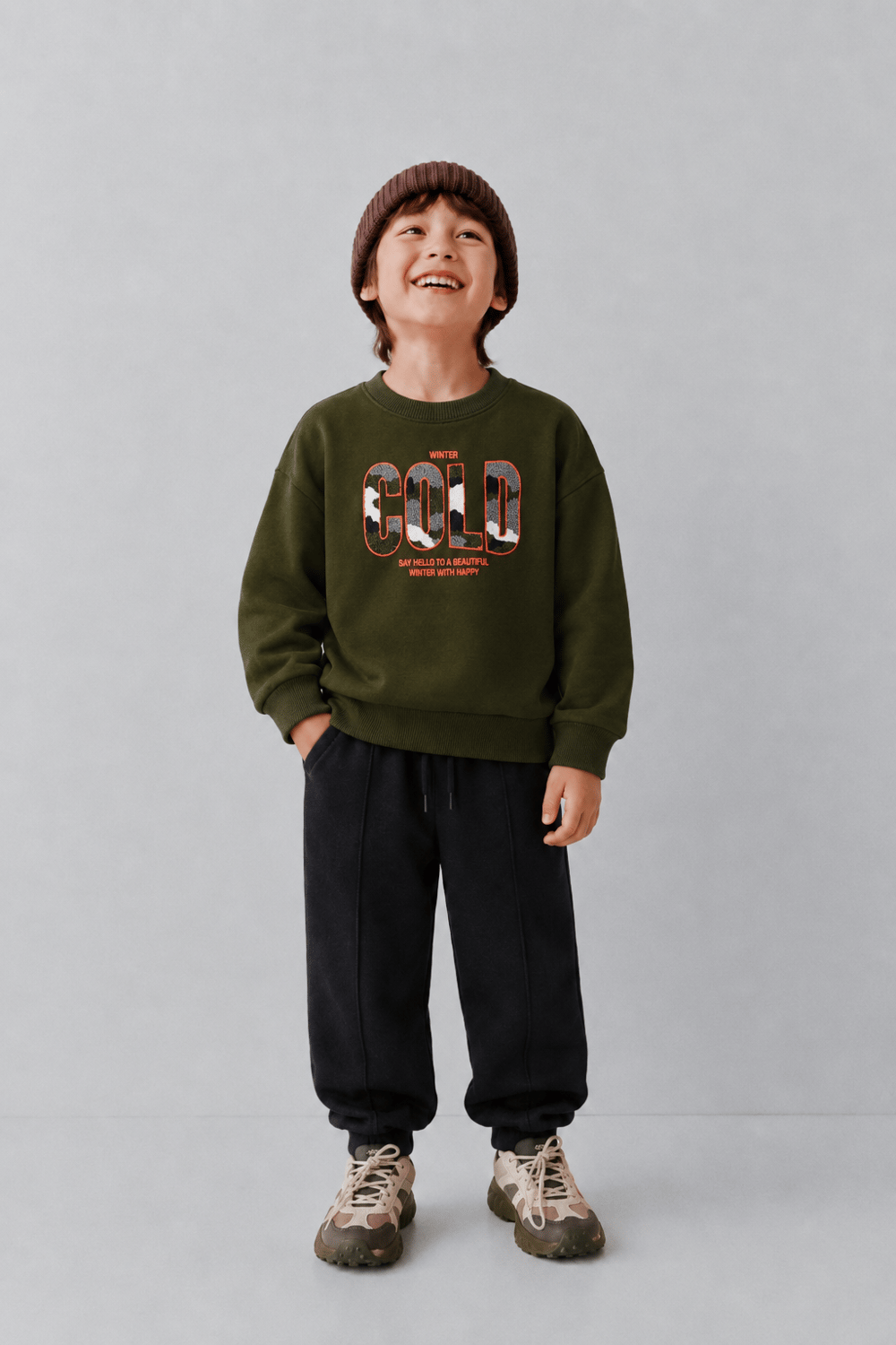 Erkek Çocuk Nakışlı Sweatshirt 6-16 Yaş