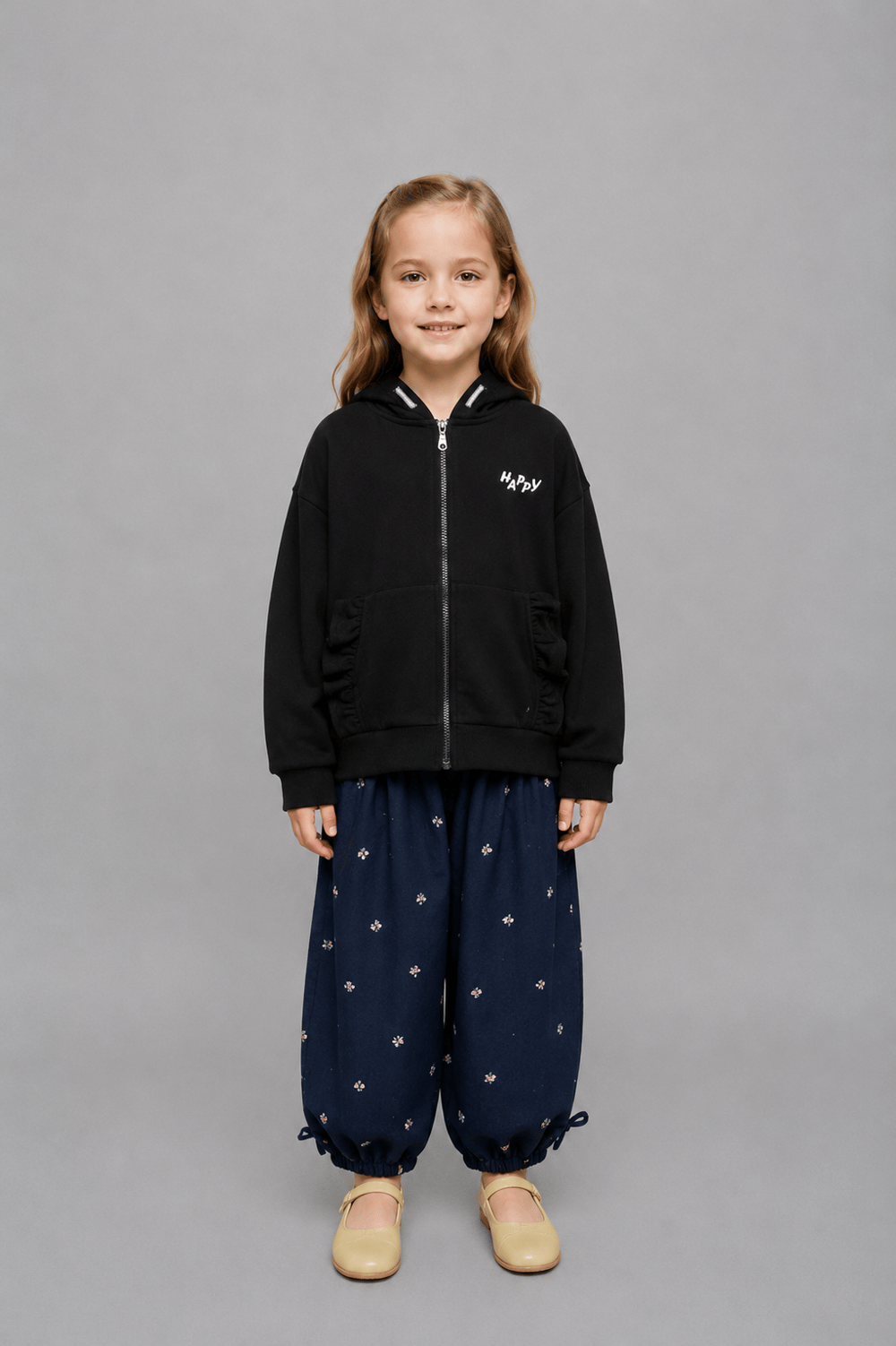 Girls Hooded ZipUp Sweatshirt Ages 1–5 – 422301