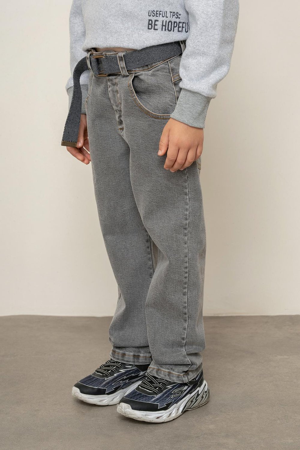 Boy Belted Denim Trousers 3-8 Years -325212