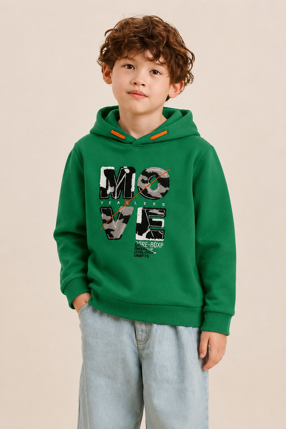 Boys Hooded Sweatshirt Ages 1–5 – 323310