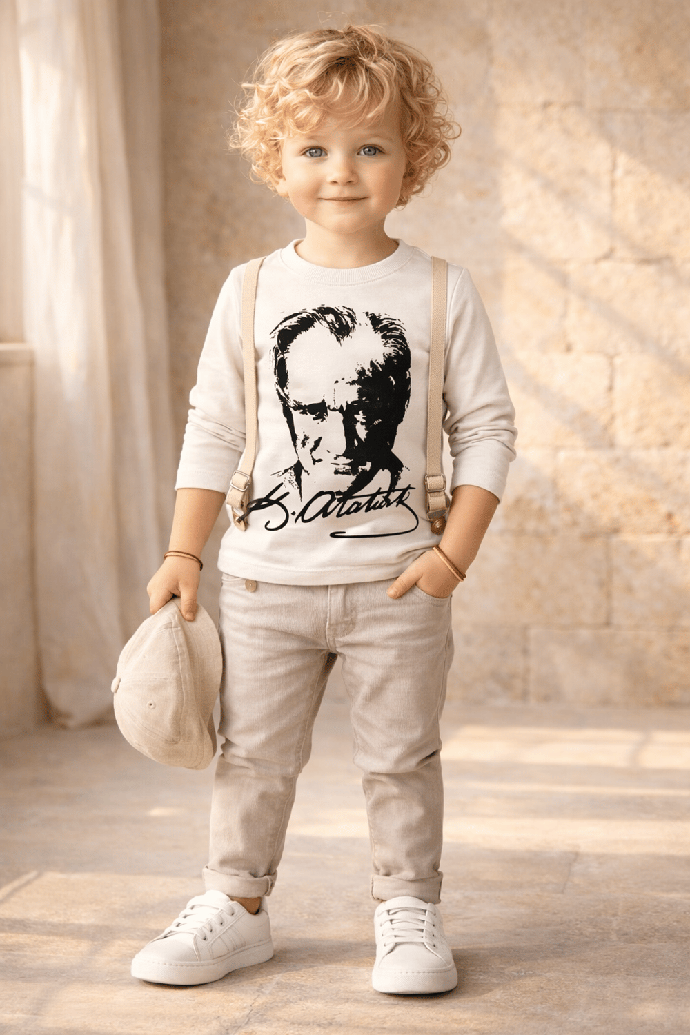 Erkek Garson Atatürk Baskılı Sweatshirt 6-16 Yaş