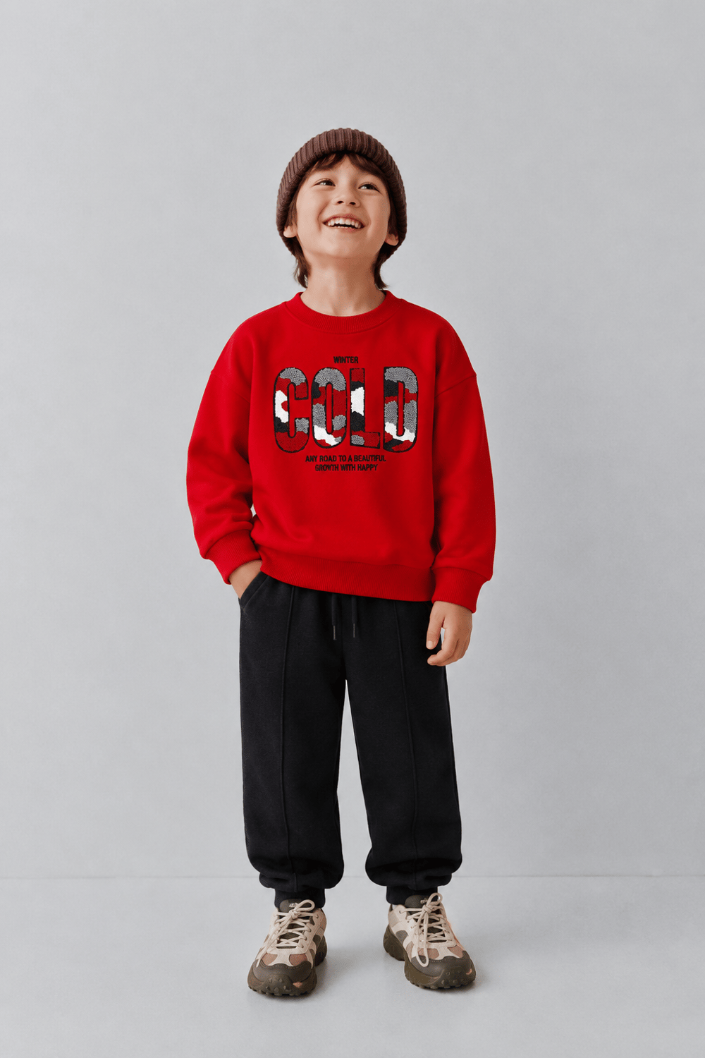 Erkek Çocuk Nakışlı Sweatshirt 6-16 Yaş