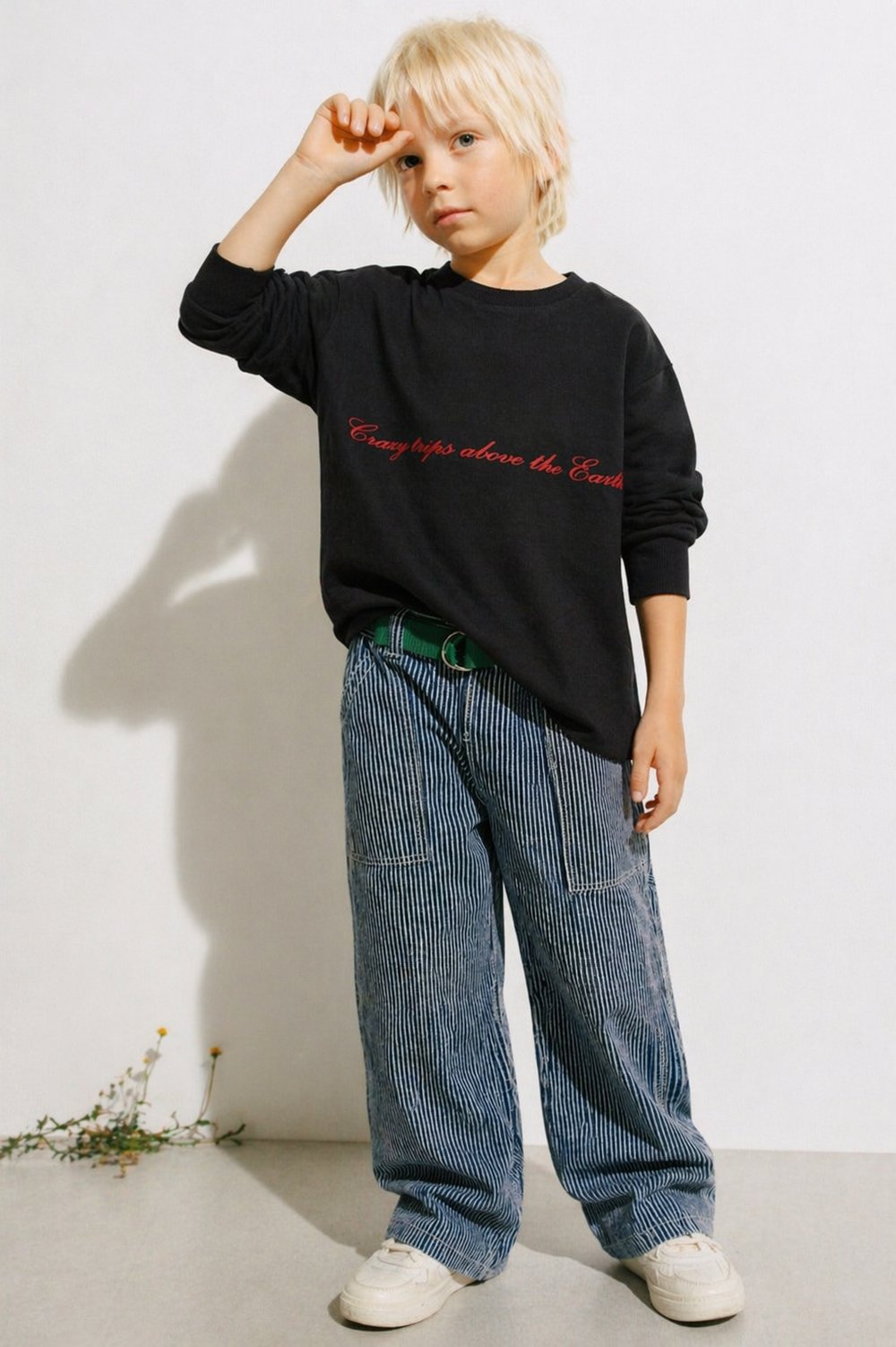 325308Erkek Çocuk Selanik Kabaran Baskılı Sweatshirt 3-8 Yaş -325308