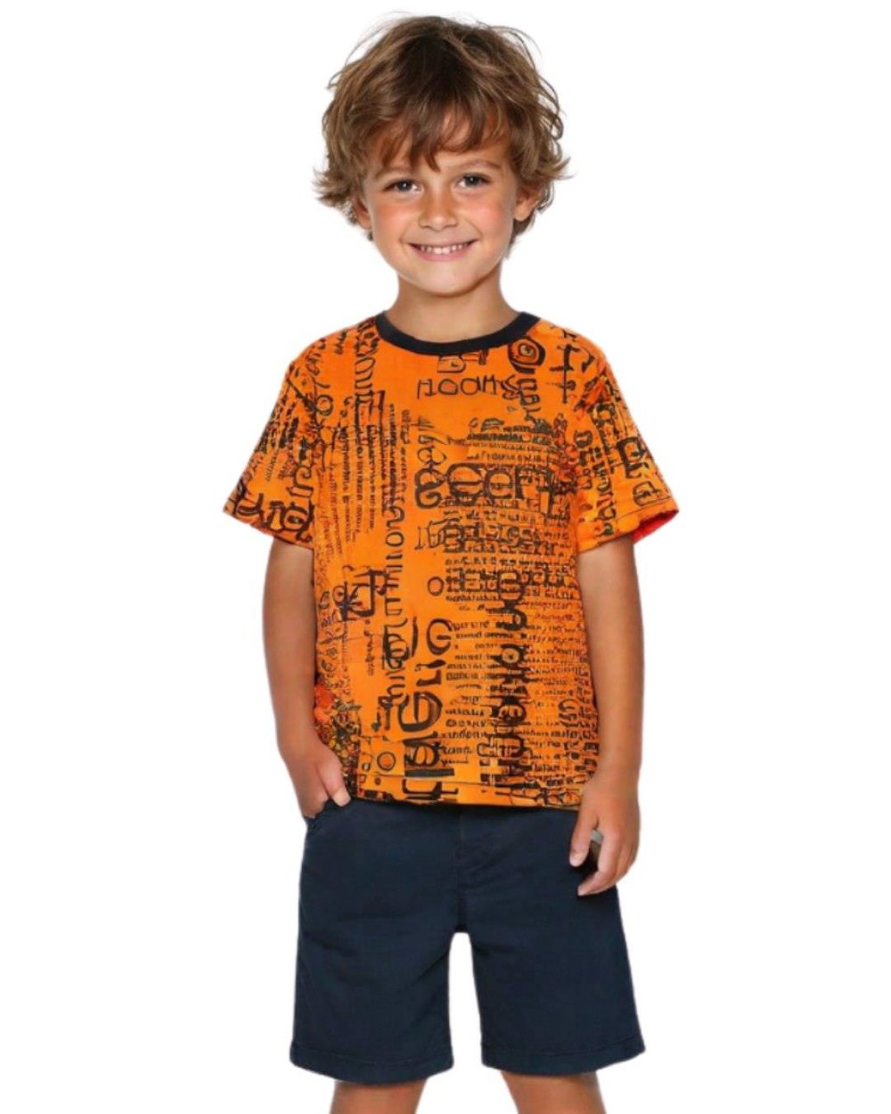 125336Erkek Çocuk Baskılı T-Shirt 1-5 Yaş