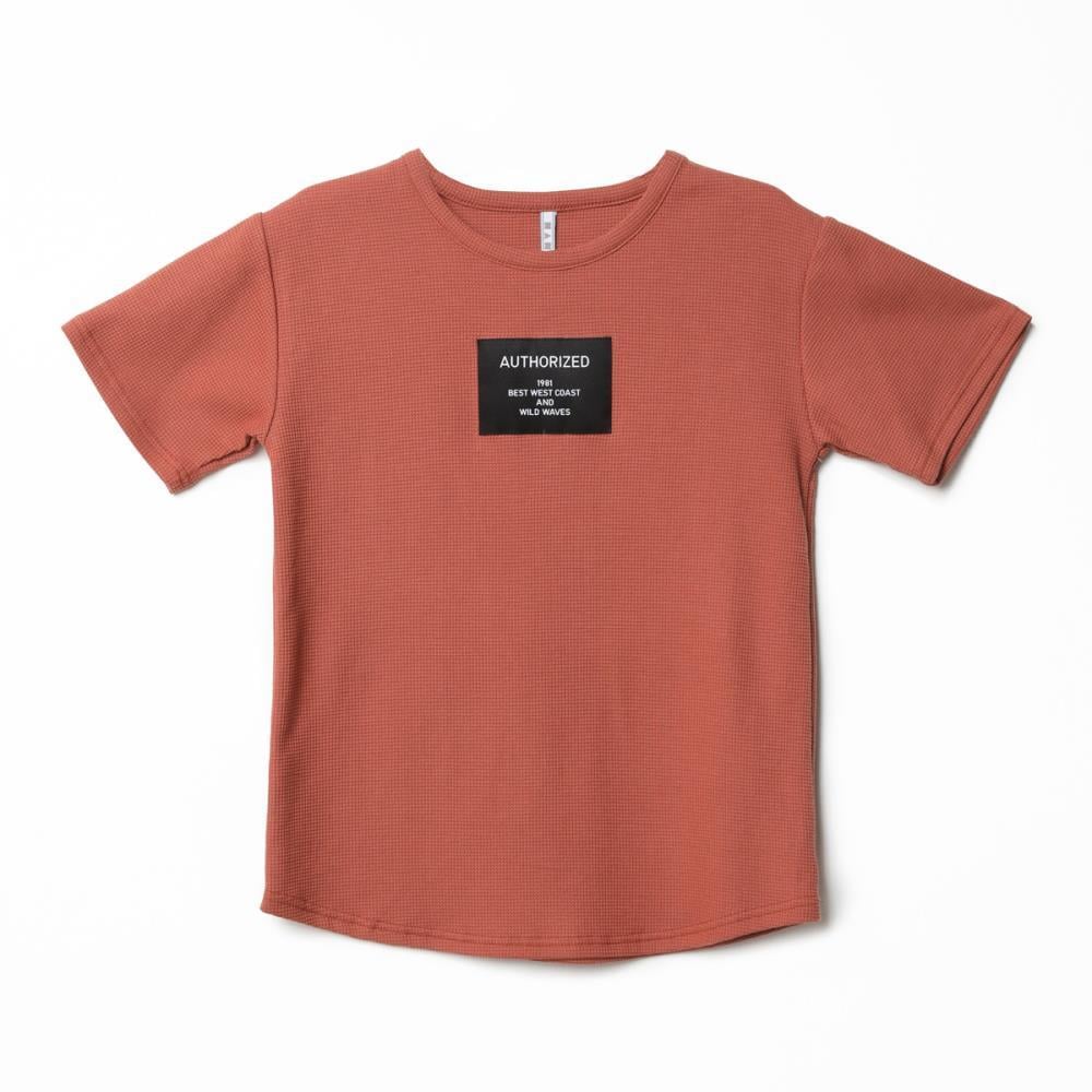 122348Erkek Çocuk Baskılı Waffle T-Shirt 1-5 Yaş