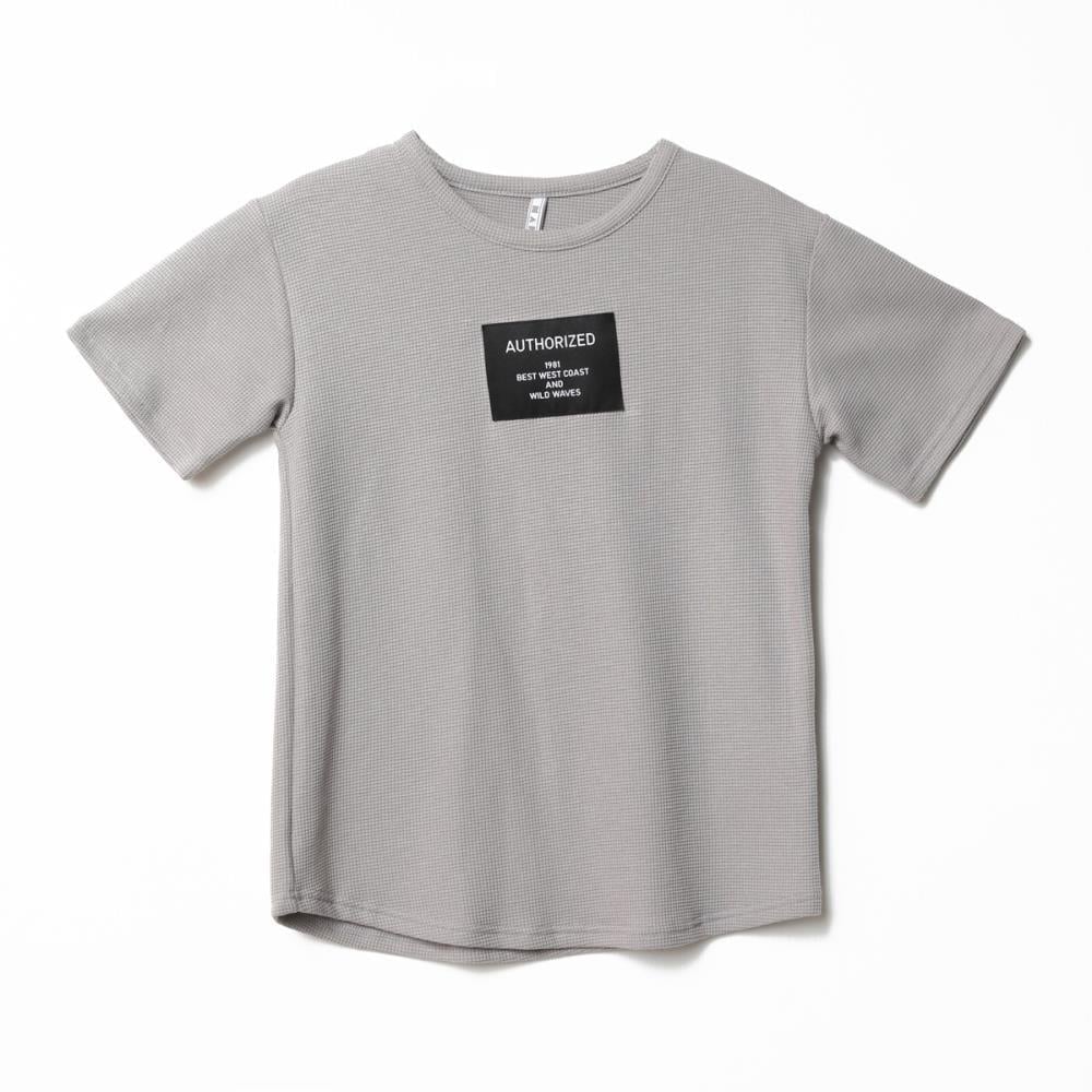 122348Erkek Çocuk Baskılı Waffle T-Shirt 1-5 Yaş