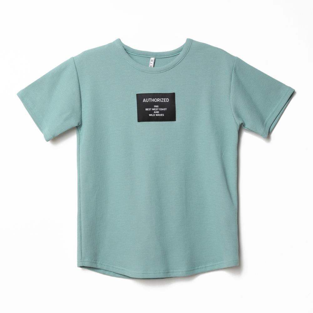 122348Erkek Çocuk Baskılı Waffle T-Shirt 1-5 Yaş