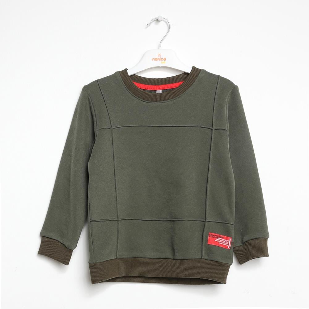 322304Erkek Çocuk Bisiklet Yaka Sweatshirt 1-5 Yaş
