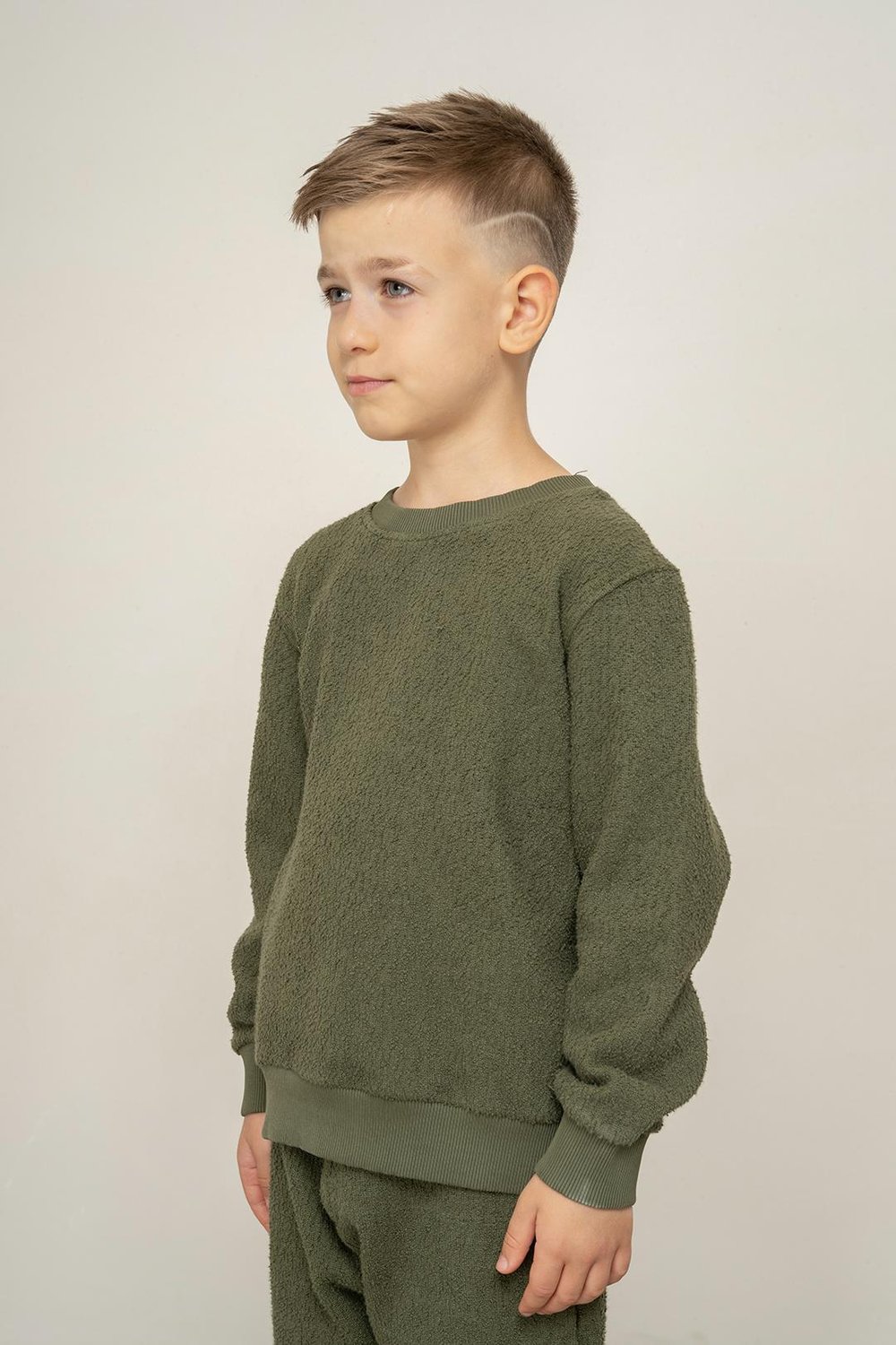 325355Erkek Çocuk Bürümcük Örme Sweatshirt 9-14 Yaş - 325355